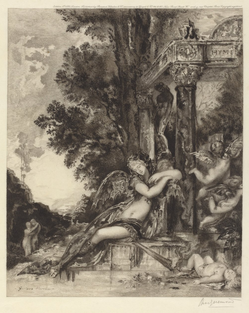 Svár bohyně [La Discord] od Félix Bracquemond, after Gustave Moreau