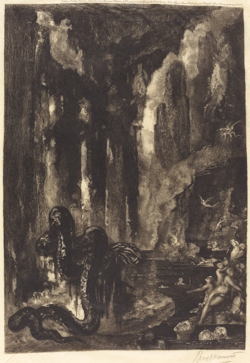 Bez názvu (Sen Mogula?) od Félix Bracquemond after Gustave Moreau