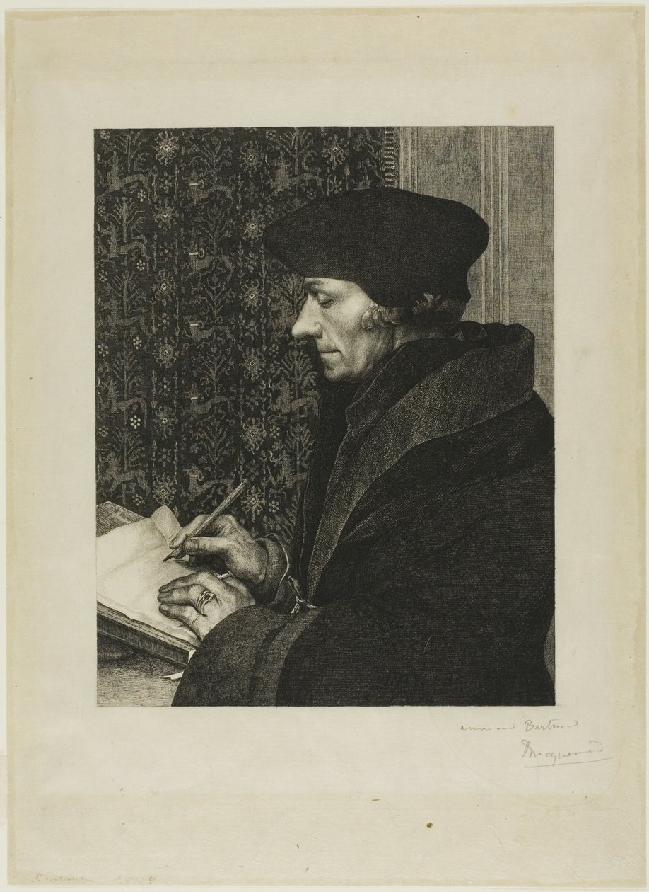 Erasmus od Félix Henri Bracquemond