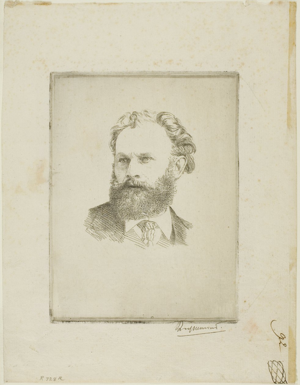 Portrét Edouarda Maneta od Félix Henri Bracquemond
