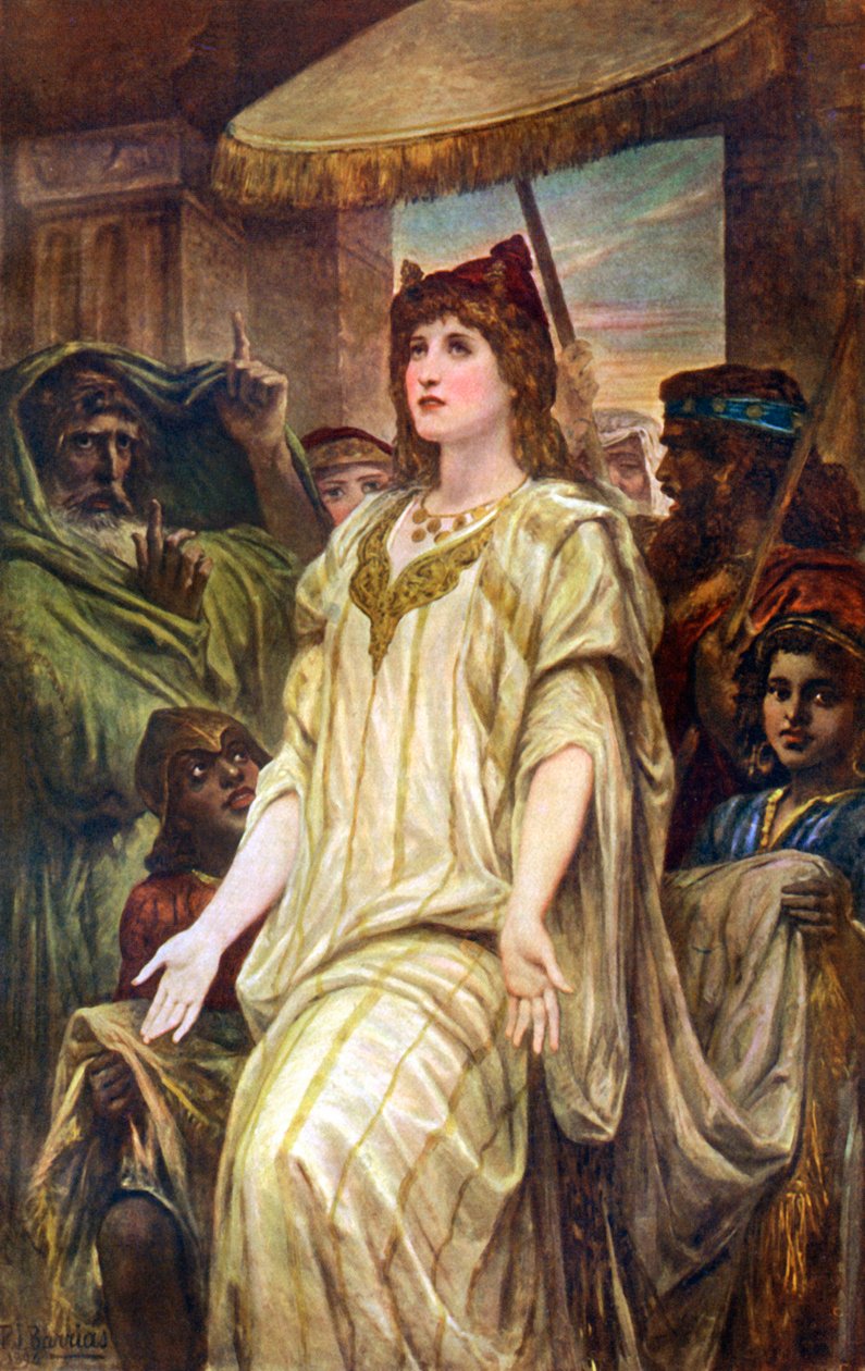 Esther Pleading For Her People, 1926. od Félix Joseph Barrias