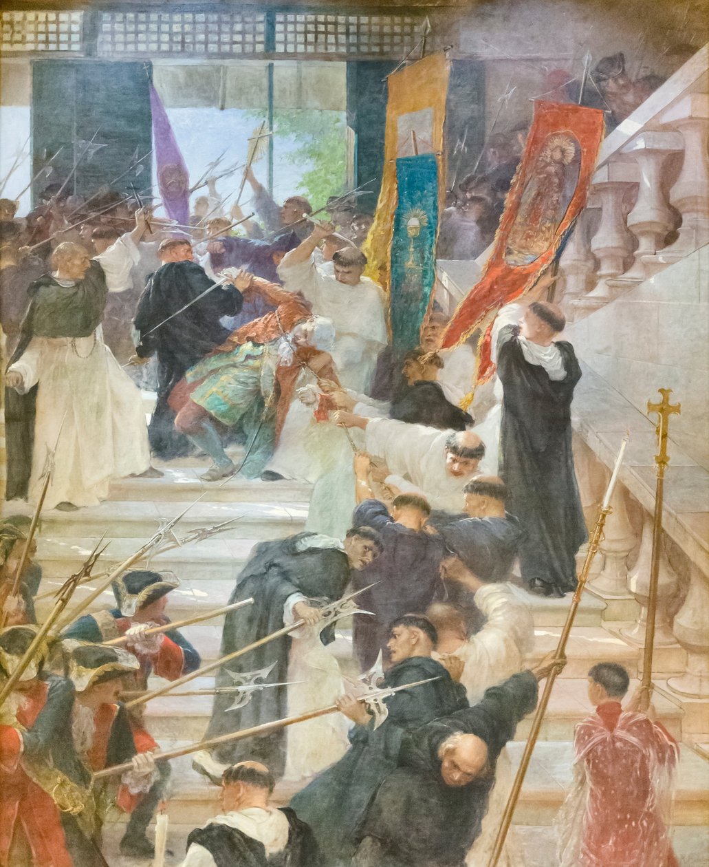 Kuvernööri Bustamanten salamurha od Félix Resurreccion Hidalgo y Padilla
