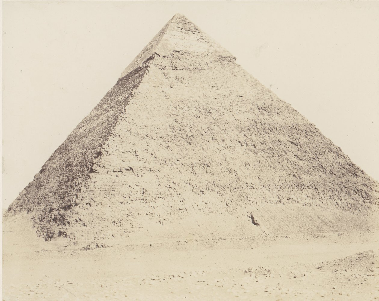 Djizeh Necropolis of Memphis, Pyramid of Chephren, 1851-52, tištěno 1853-54. od Félix Teynard