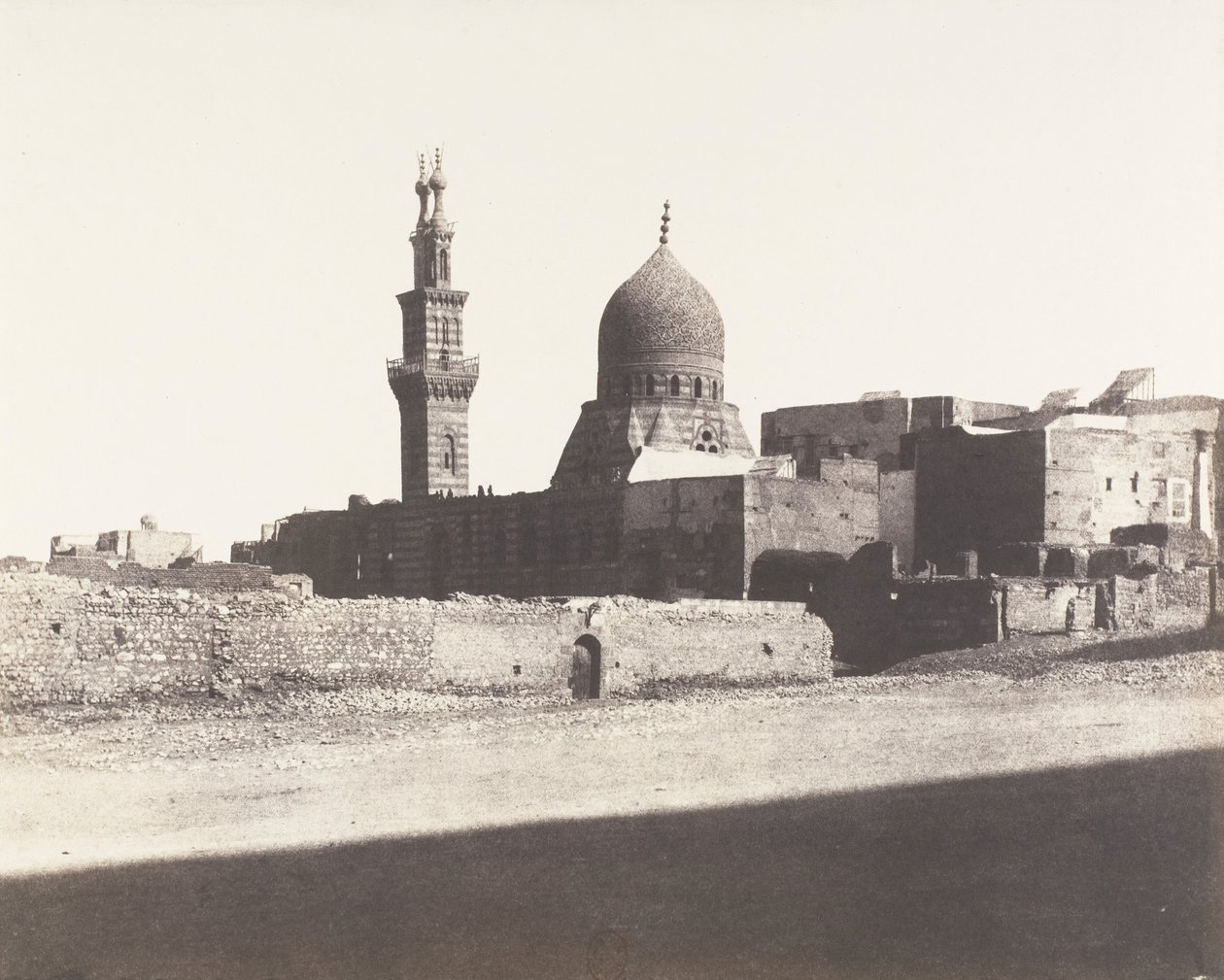 Le Kaire, mešita Nâcéryeh, 1851-52, tištěno 1853-54. od Félix Teynard