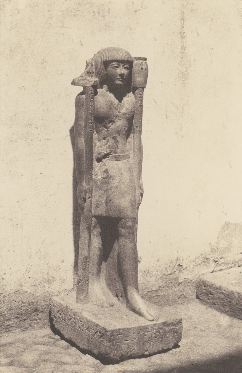 Syout Lycopolis, Socha patřící doktoru Cunymu, 1851-52, vytištěno 1853-54. od Félix Teynard