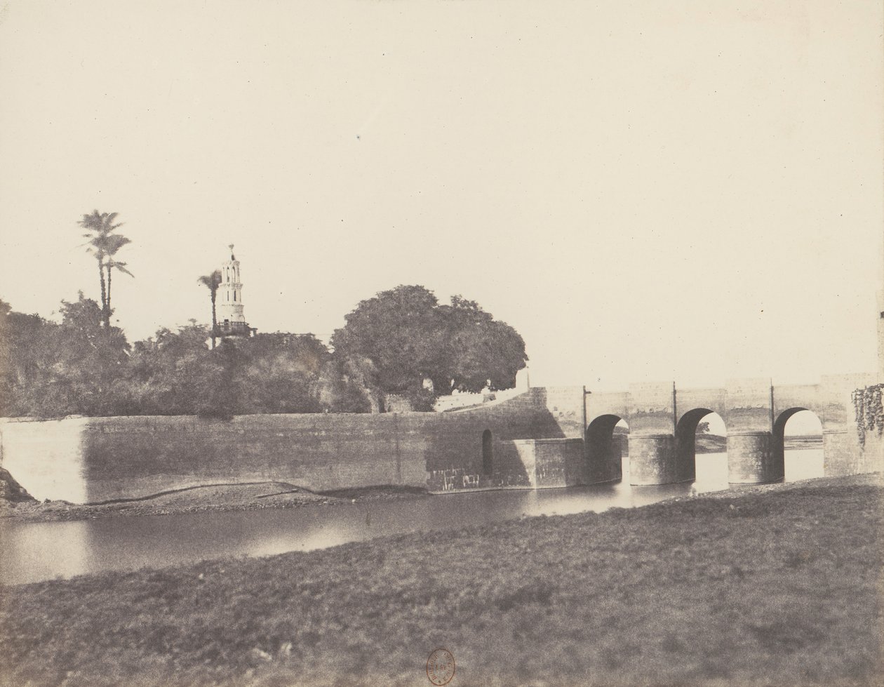 Syout, Pont Sur le Grand Canal, 1851-52, tištěno 1853-54. od Félix Teynard