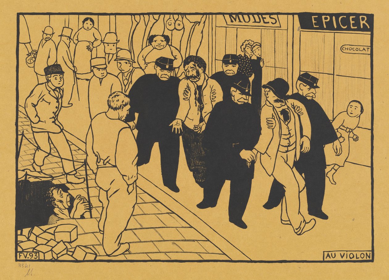 Au Violon (Odejděte do džbánu) od Félix Vallotton