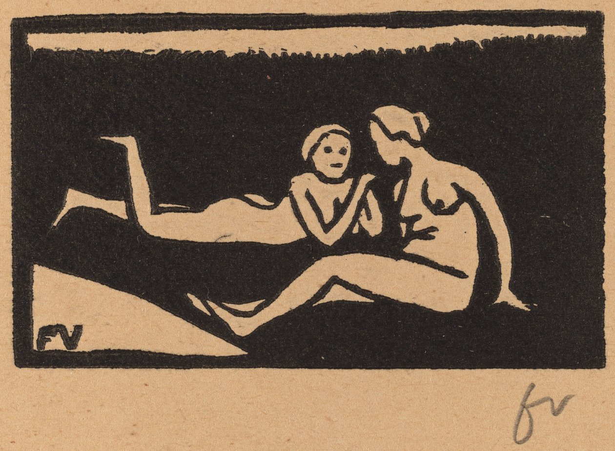 Koupající se v trávě Koupající se v trávě, 1893. od Félix Vallotton