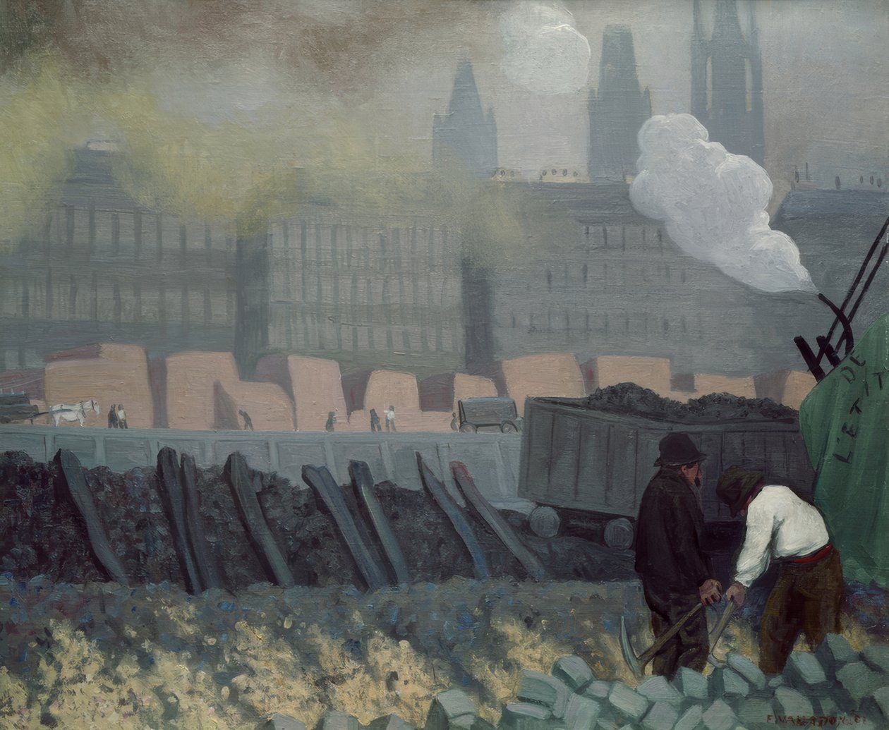 Přístav Rouen od Félix Vallotton