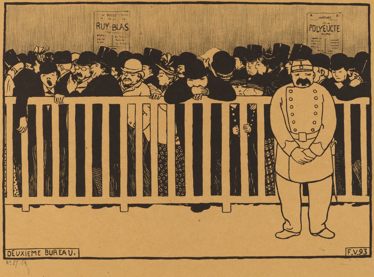 Druhá kancelář (pokladna) od Félix Vallotton