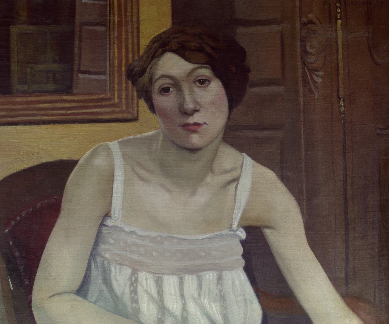 Portrét ženy v polopostavě od Félix Vallotton