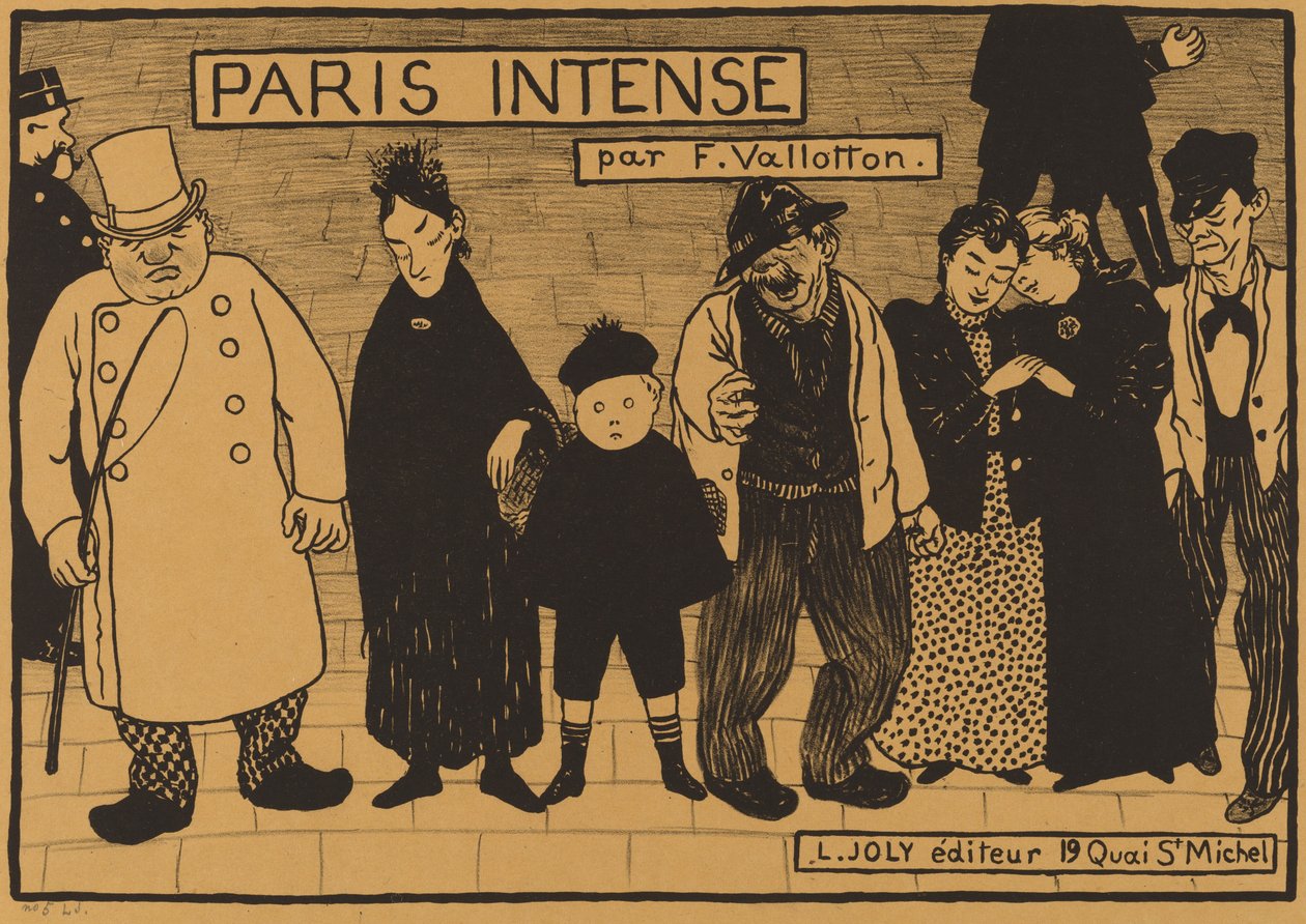 Frontispis z "Paris Intense" od Félix Vallotton