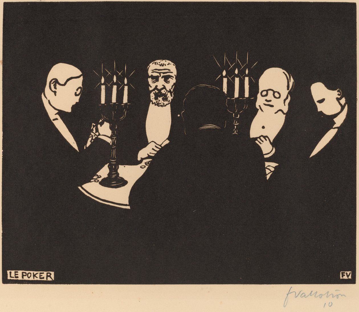 Le Poker Poker, 1896. od Félix Vallotton