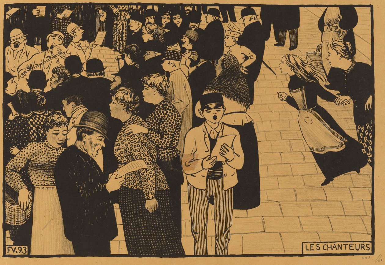 Zpěváci od Félix Vallotton