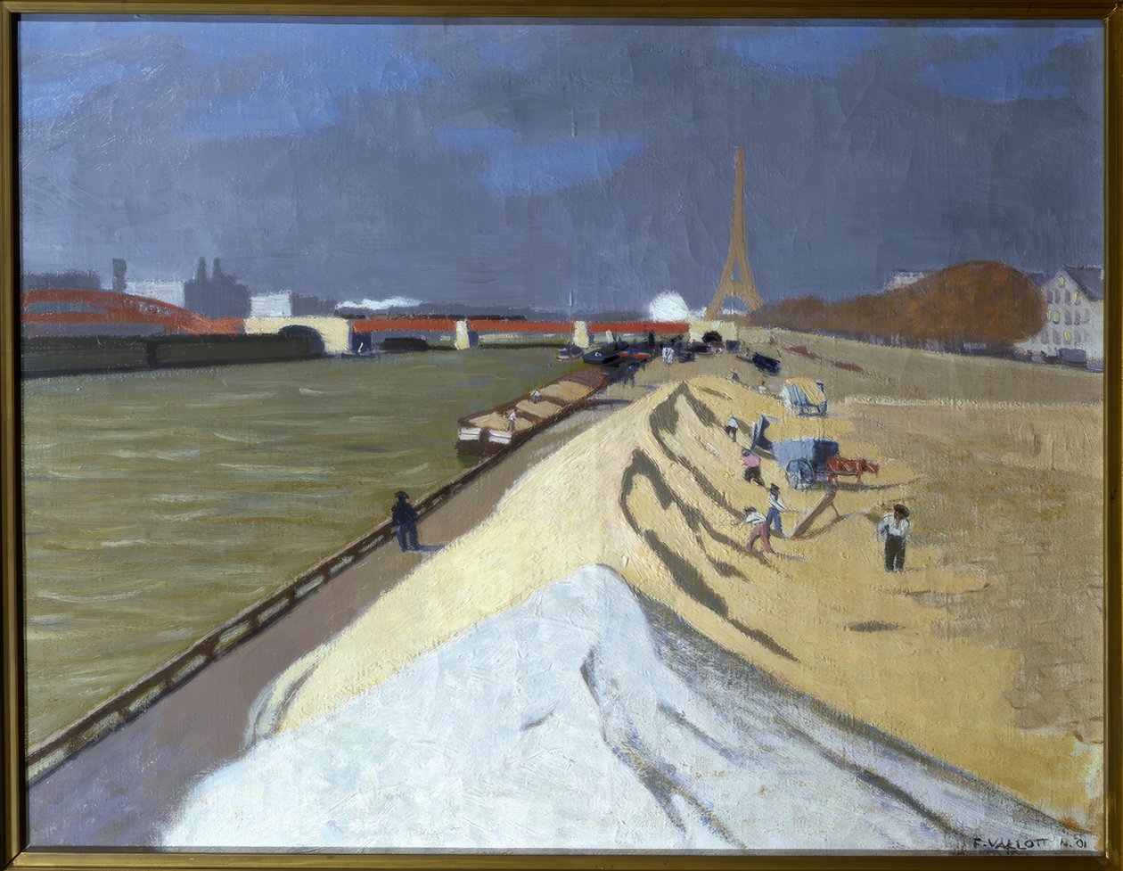Hromada bílého písku (břehy Seiny) od Félix Vallotton