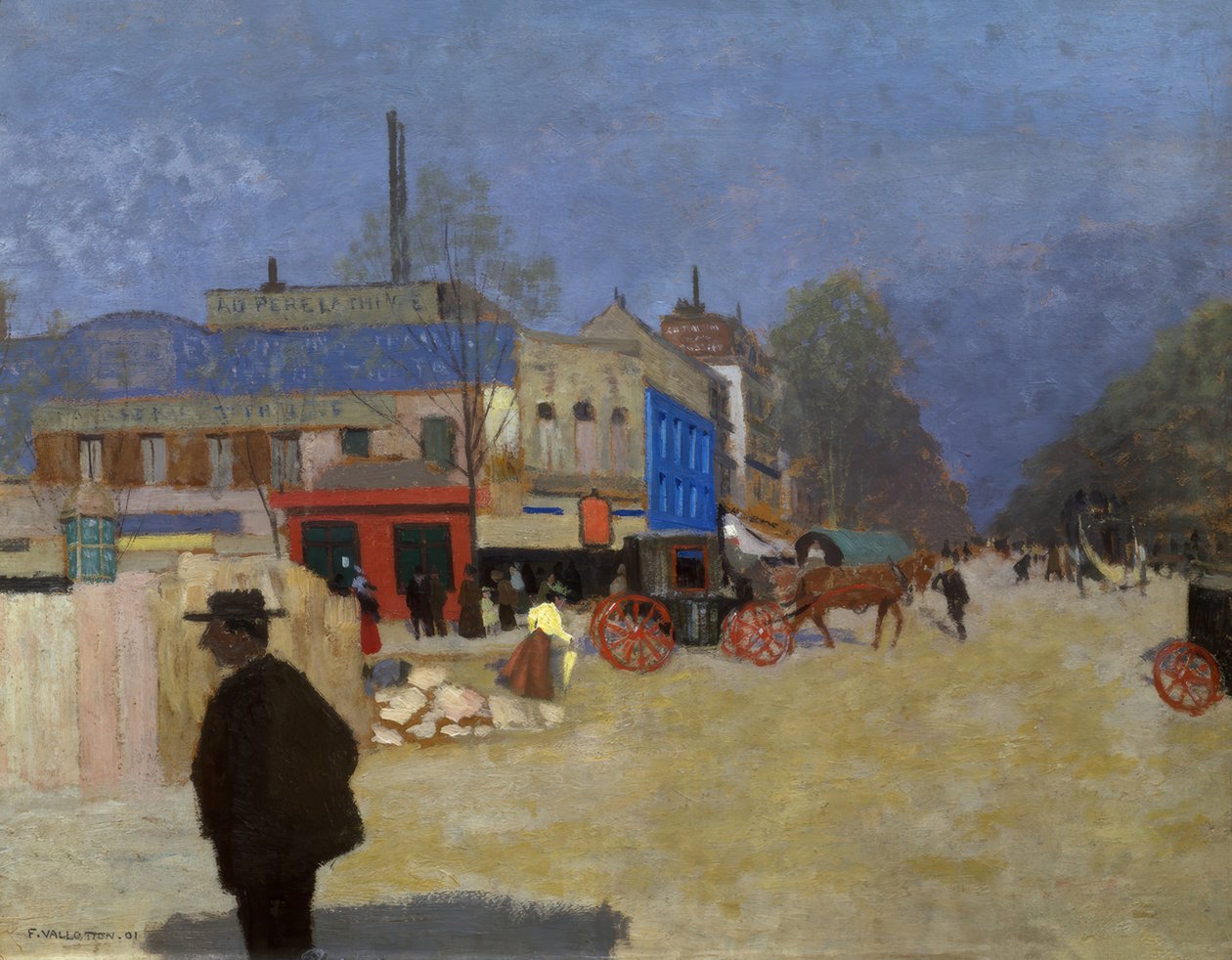 Místo Clichy od Félix Vallotton