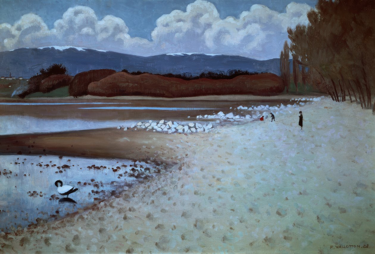 Pláž u Vidy od Félix Vallotton