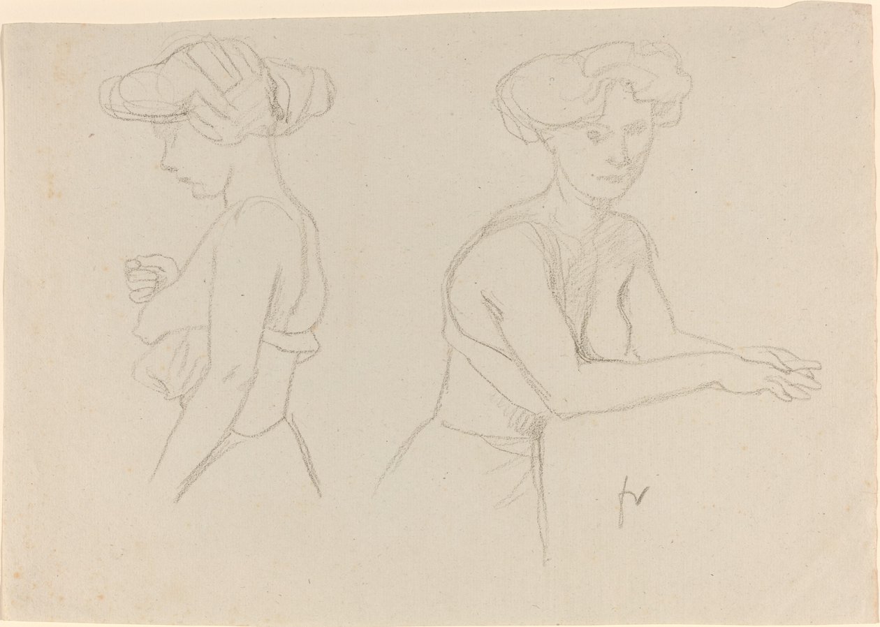 Dvě studie oblékání ženy od Félix Vallotton