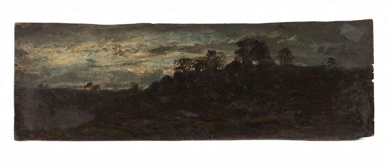 Barbizon, večer, 2. polovina 19. století (olej na dřevě) od Félix Ziem