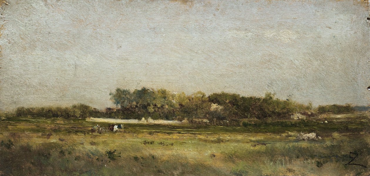 Saint-Ouen, 2. polovina 19. století (olej na dřevě) od Félix Ziem