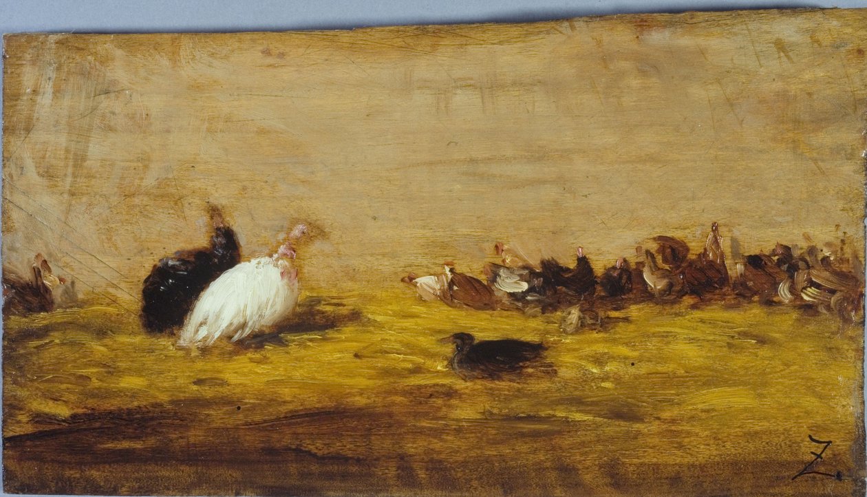 Krocani, mezi lety 1850 a 1855 (olej na dřevě) od Félix Ziem