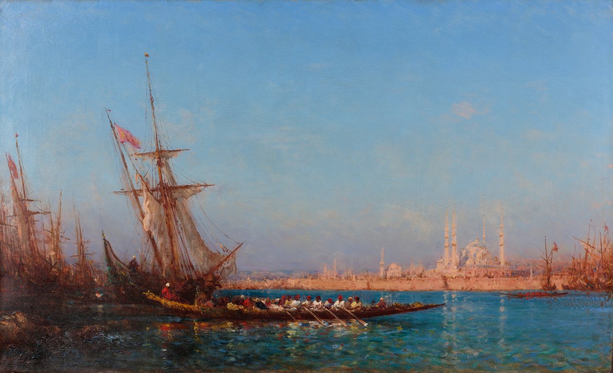 Pohled na Istanbul od Félix Ziem