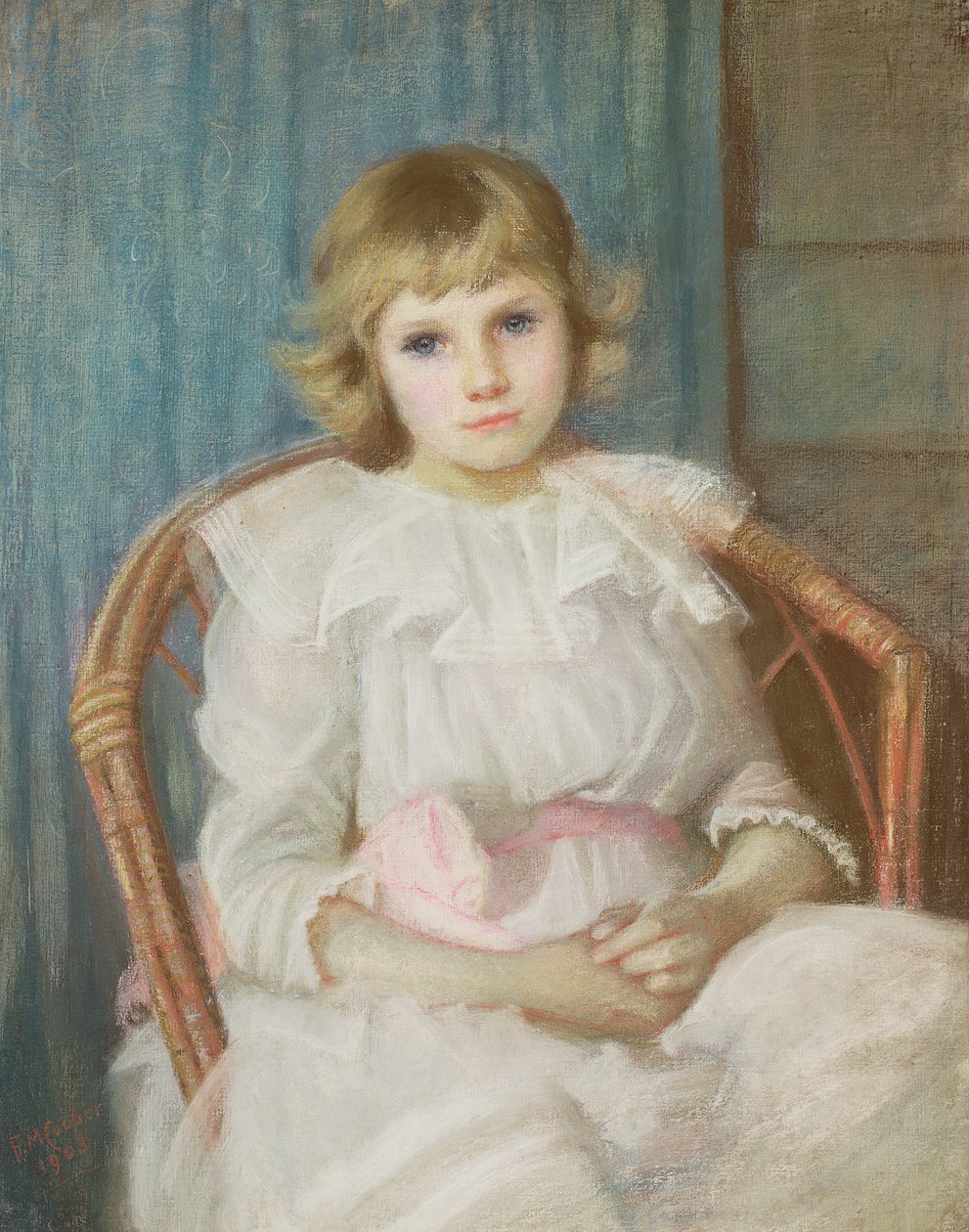 Portrét mladé dívky od Florence Cooper