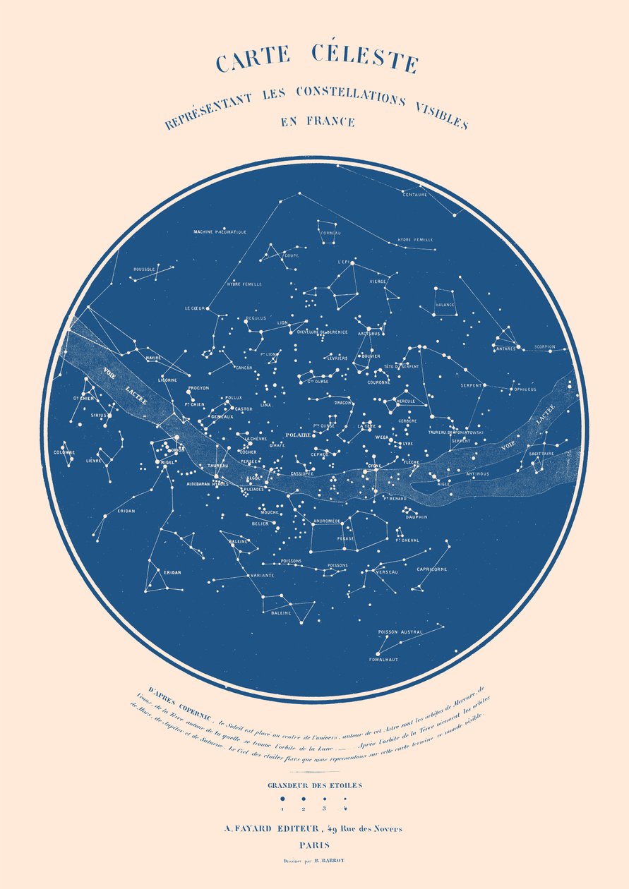 Carte Celeste – ASTER EDITION, 2022 (digitální) od Florent Bodart