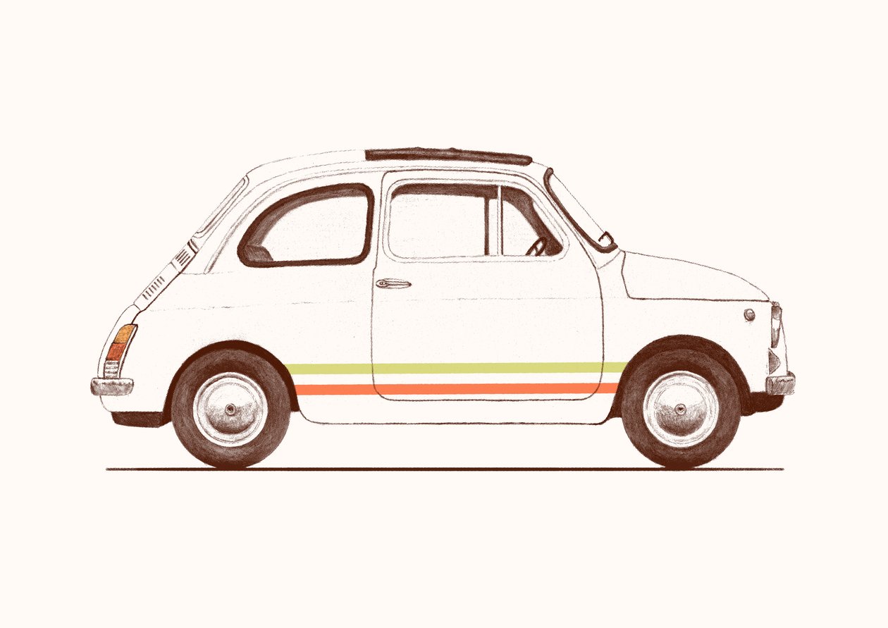 Cinquecento, 2023 (tužka a digitální) od Florent Bodart