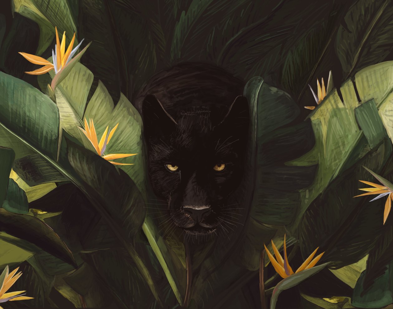 Hello Panther, 2020 (digitální) od Florent Bodart