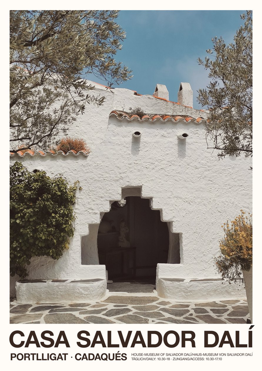 Čtvercové dveře - Casa Salvador Dalí, 2023 (foto) od Florent Bodart