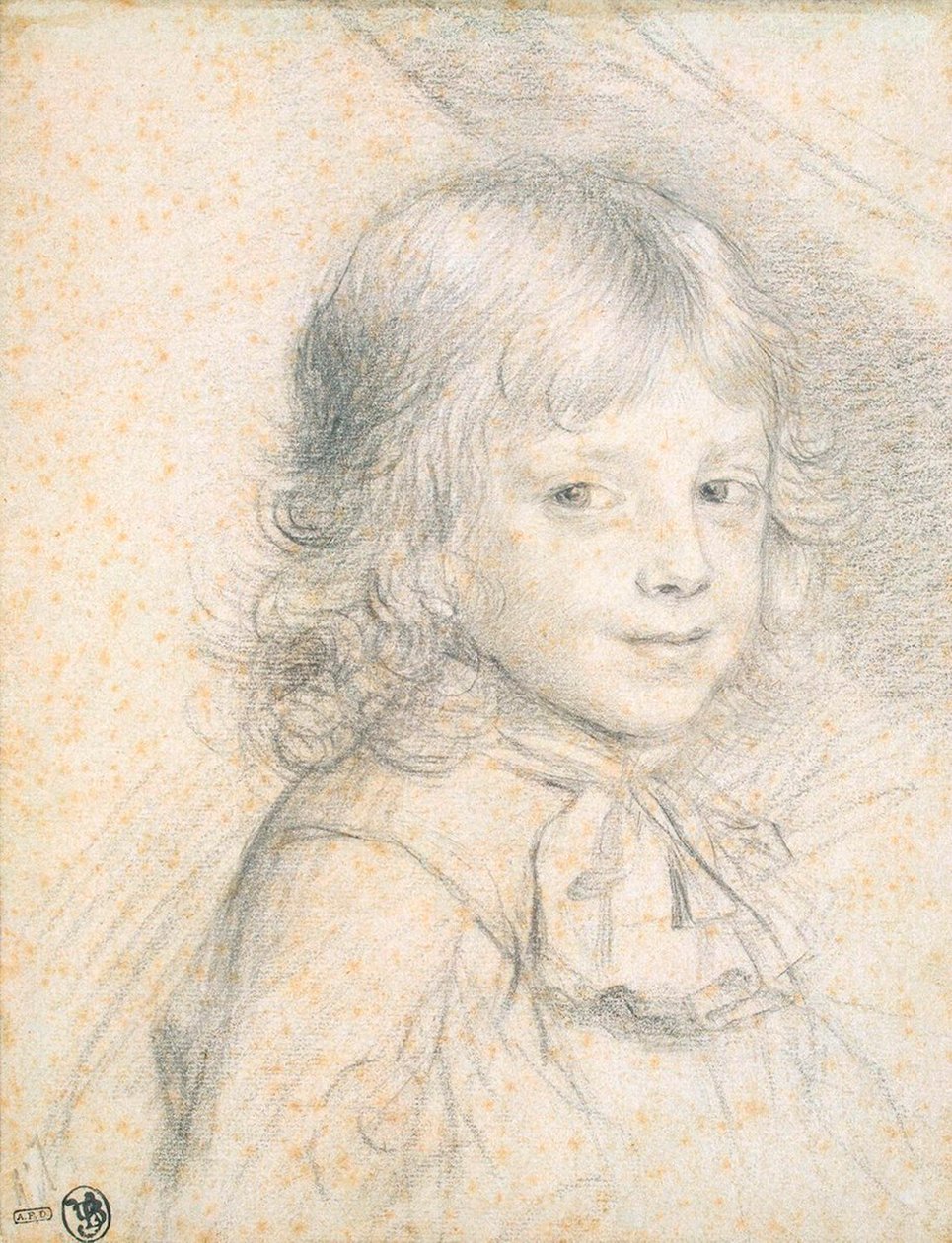 Portrét Filipa Savojského jako dítěte, 1660-1670. od Florent de La Mare Richart