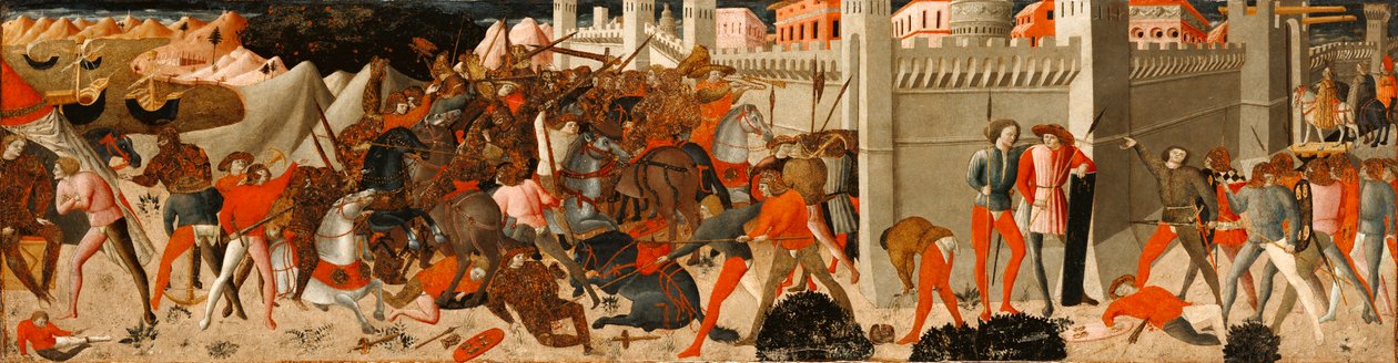 The Siege of Troy, c.1460-80 (tempera na panelu) od Florentine School