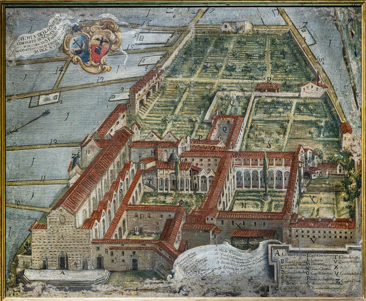 Pohled na kostel a klášter od Florentine School