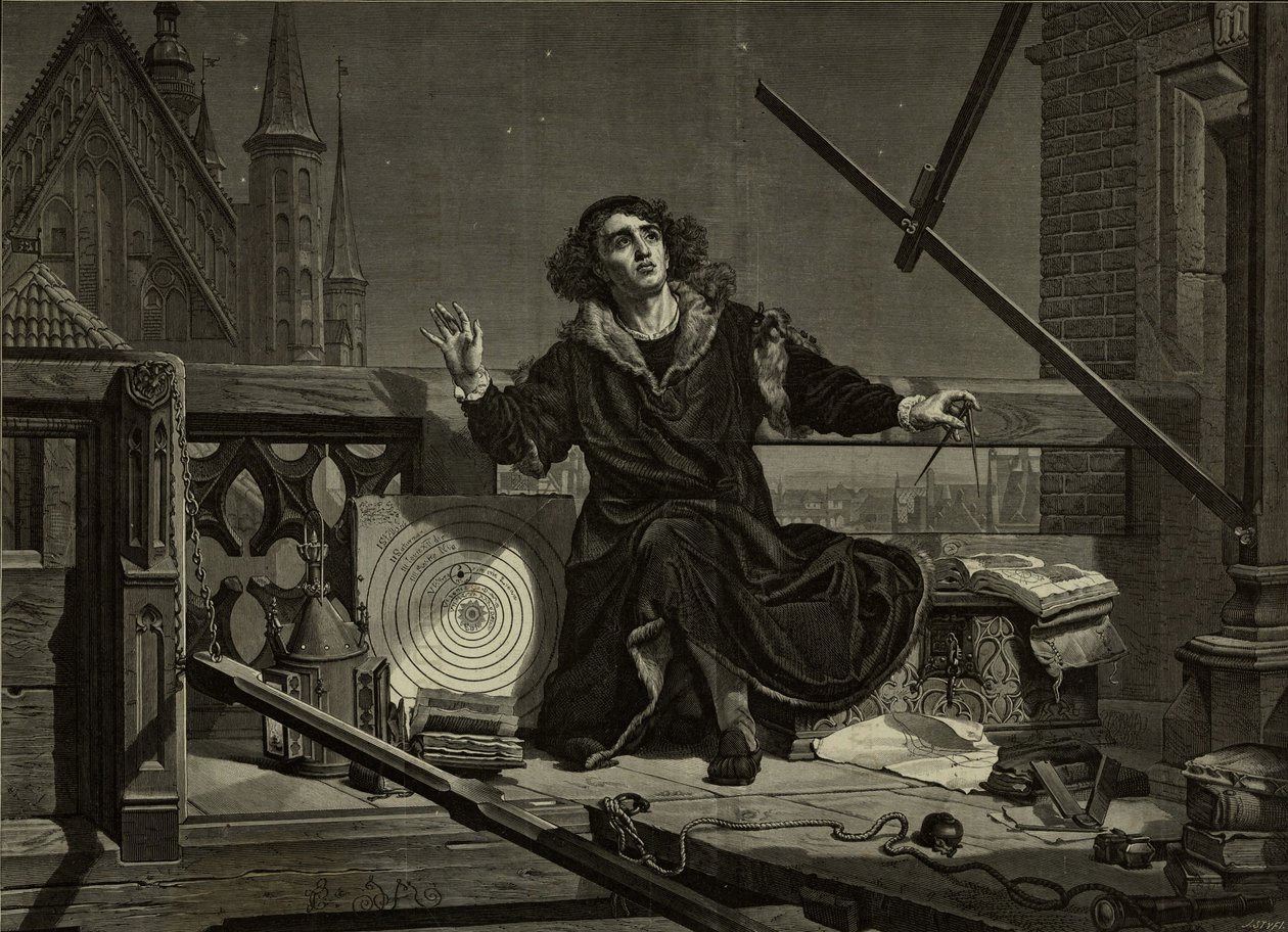 Mikuláš Koperník po Janu Matějkovi, 1874. od Florian Stanislaw Cynk