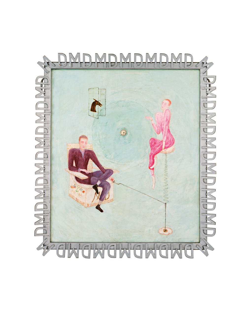 Portrét Marcela Duchampa a Rose Sélavy (olej na plátně) od Florine Stettheimer