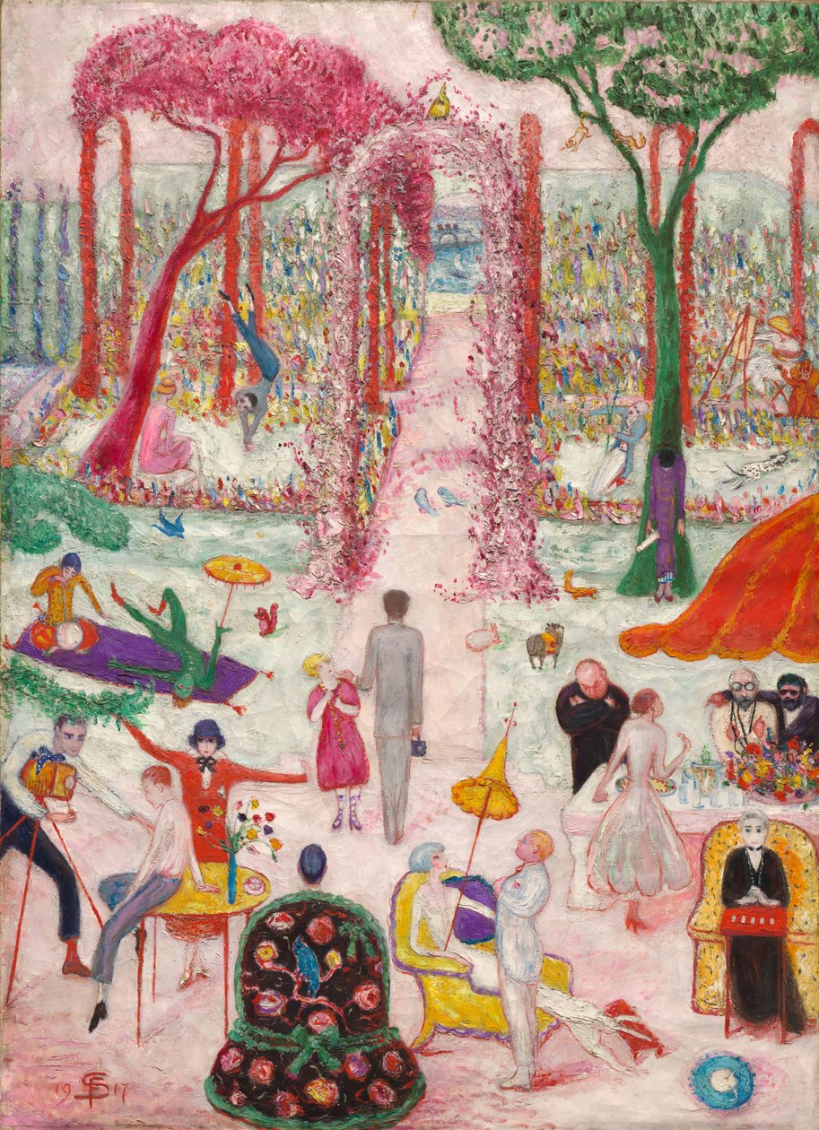 Nedělní odpoledne na venkově, 1917 od Florine Stettheimer