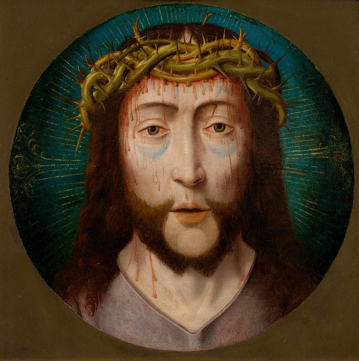 Kristus s trnovou korunou od Follower of Aelbrecht Bouts