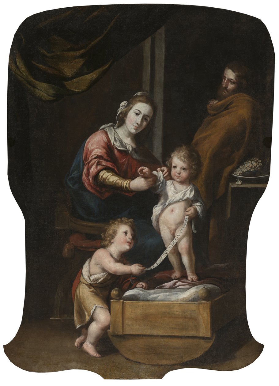Svatá rodina se svatým Janem dítětem od Follower of Antonio del Castillo y Saavedra  
