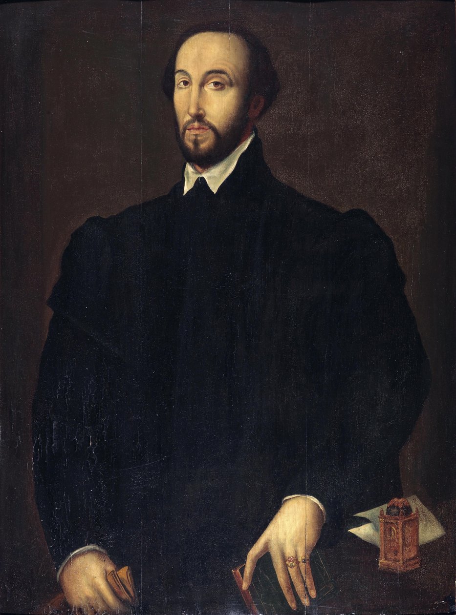 Portrét Antoina Perrenota de Granvelle (1517-1586), kardinála a ministra ve španělském Nizozemsku od Follower of Antonis Mor