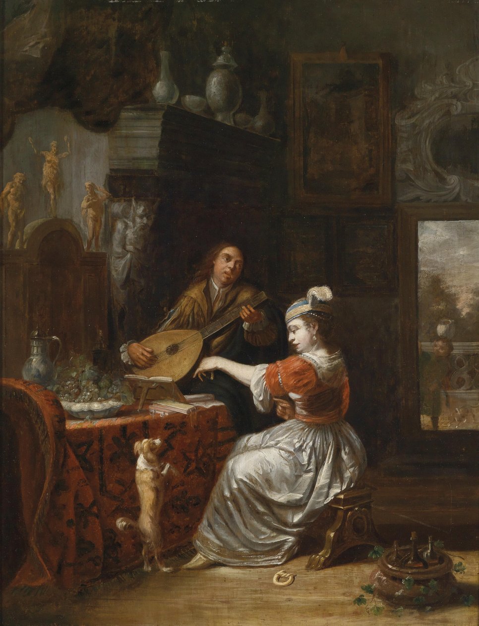 Hudební vyznání lásky od Follower of Gabriël Metsu