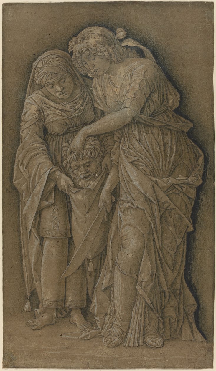 Judith s hlavou Holoferna od Follower of Andrea Mantegna