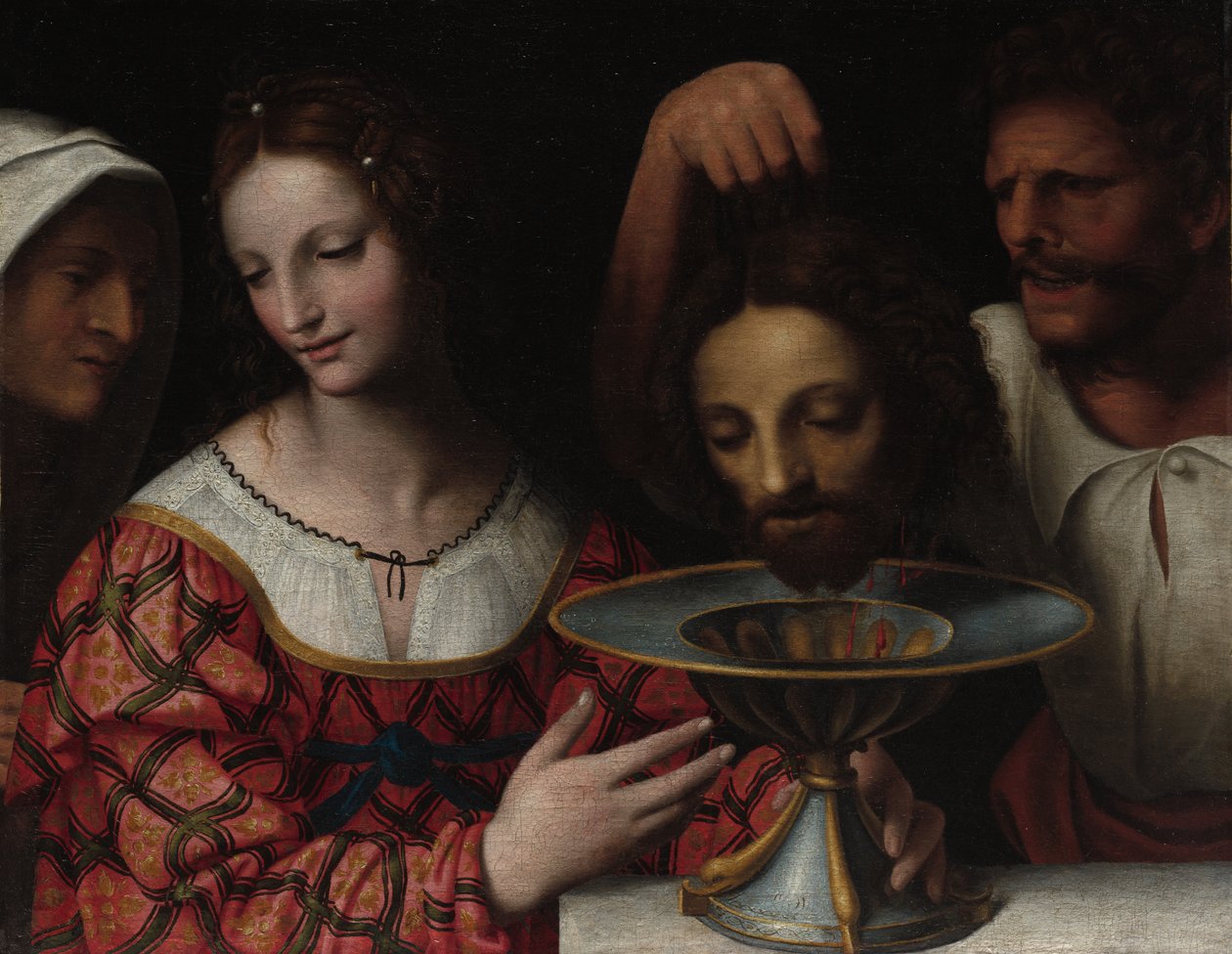 Salome s hlavou svatého Jana Křtitele od Follower of Bernardino Luini
