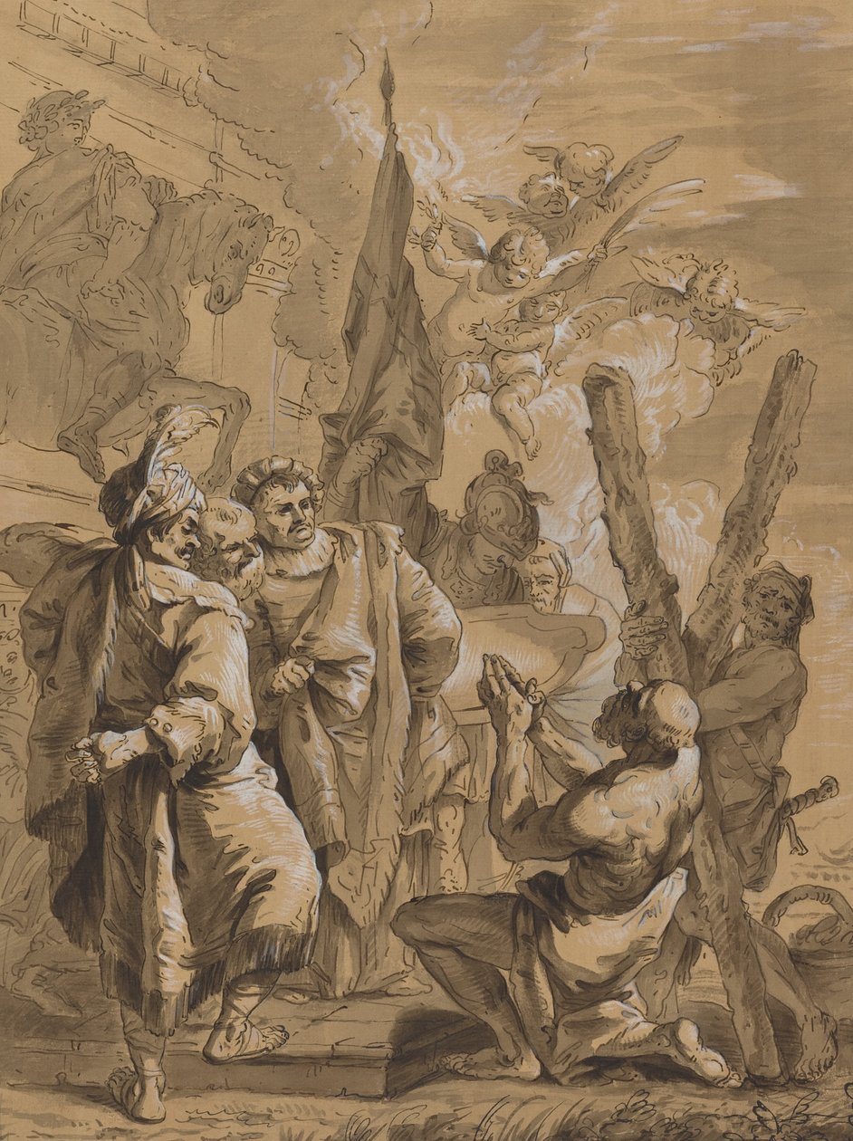 Umučení svatého Ondřeje od Follower of Francesco Fontebasso