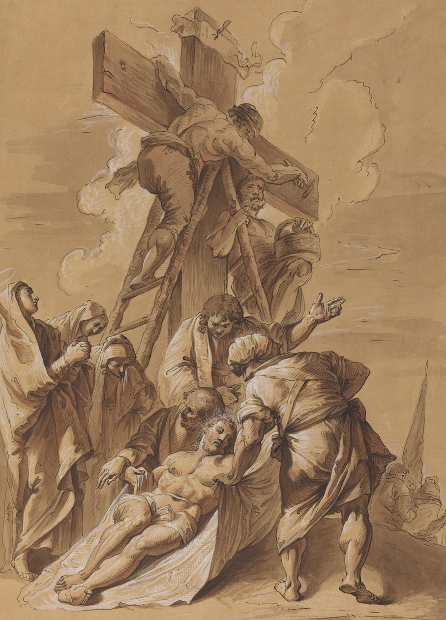 Depozice od Follower of Francesco Fontebasso