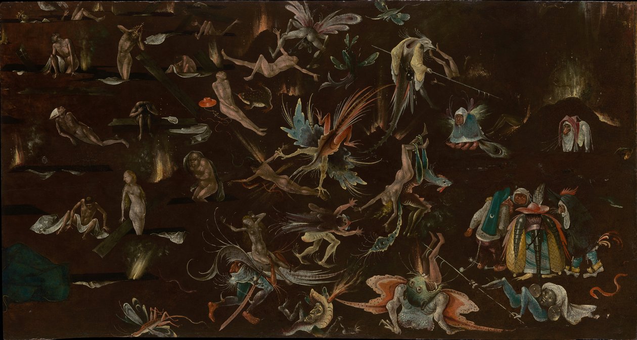 Poslední soud (fragment), asi 1530-1540 od Follower of Hieronymus Bosch