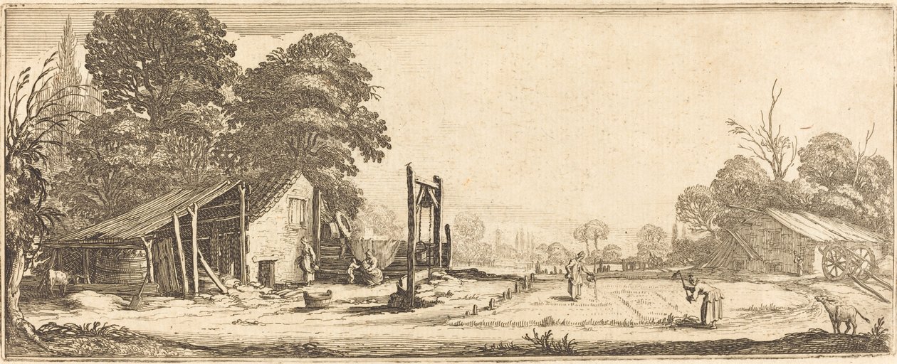 Zahrada od Follower of Jacques Callot