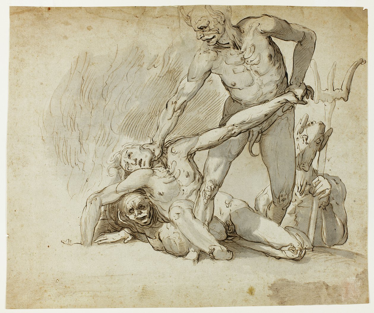 Prokletí v pekle od Follower of John Hamilton Mortimer