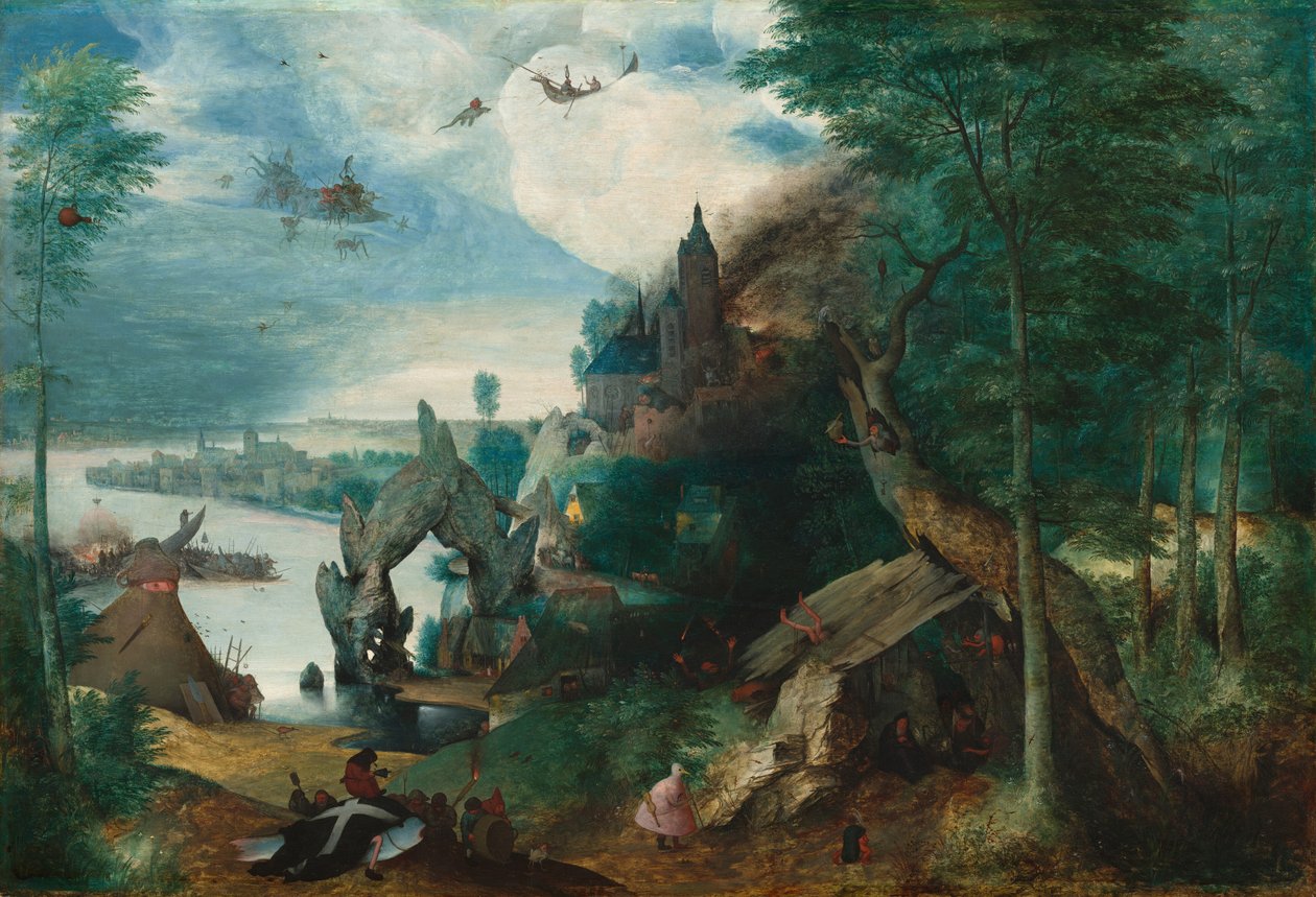 Pokušení svatého Antonína od Follower of Pieter Bruegel the Elder