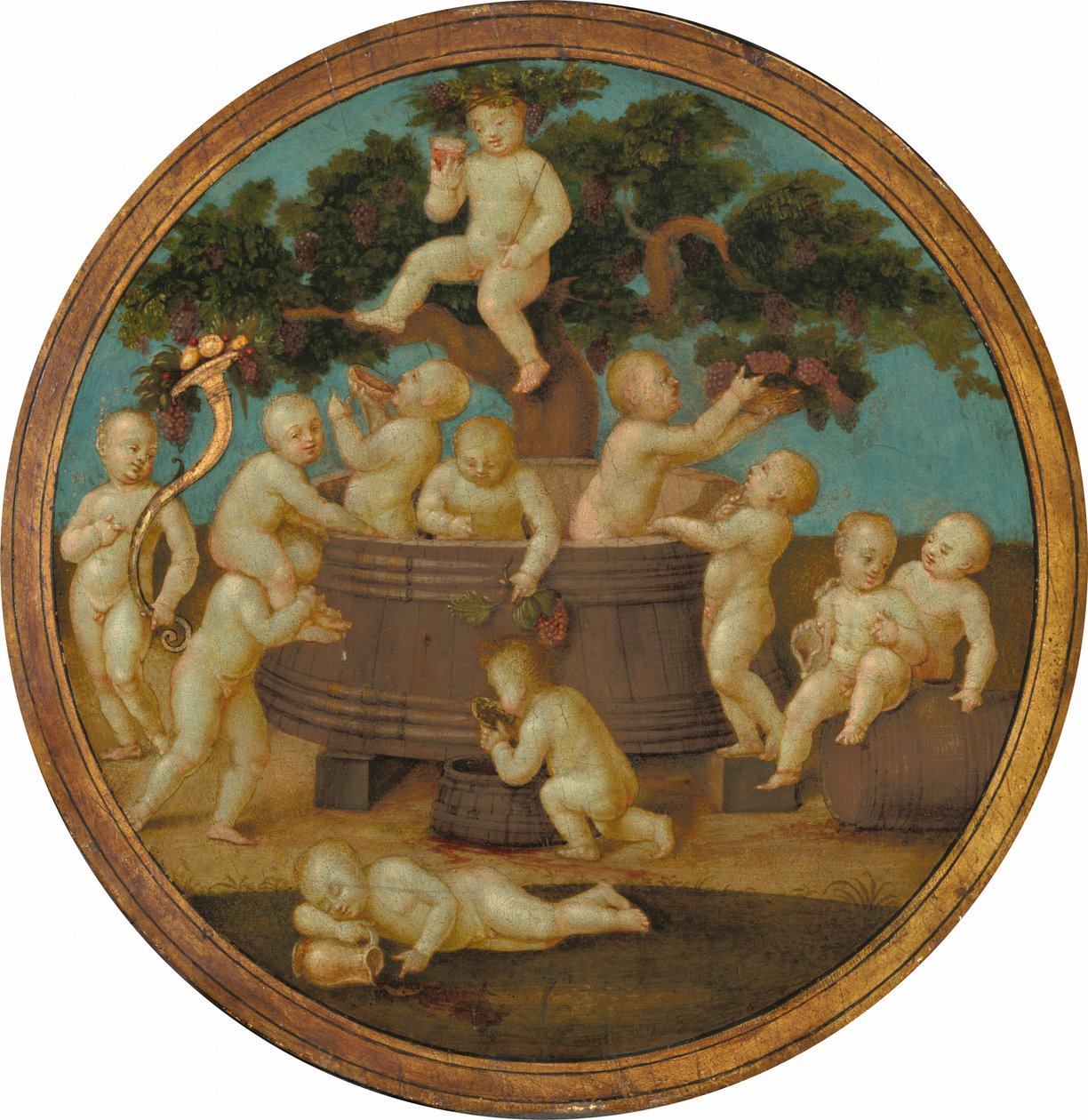 Putti s lisem na víno od Follower of Raphael